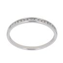 9ct White Gold 0.17ct Diamond Half Eternity Ring