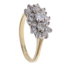 18ct Yellow Gold 1.00ct Brilliant Cut Diamond Cluster Ring