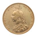 1892 Victoria Jubilee Head UK Full Sovereign Coin