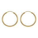 22ct Yellow Gold Faceted Basket Hoop Earrings