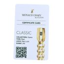 14ct Yellow Gold Monaco Curb Classic Plain Lock Bracelet 8.5"