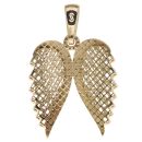14ct Yellow Gold Monaco Cubic Zirconia Wings Pendant