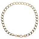 9ct Yellow Gold Curb Bracelet 8"