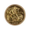1982 Elizabeth II Decimal Portrait UK Half Sovereign Coin