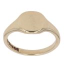 9ct Yellow Gold Plain Signet Ring