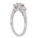 9ct Yellow Gold 0.50ct Brilliant Cut Diamond Trilogy Ring