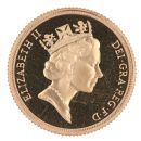 1991 Elizabeth II Third Portrait UK Full Sovereign Coin