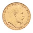 1902 Edward VII Large Head UK Full Sovereign Coin