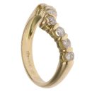 18ct Yellow Gold 0.75ct Brilliant Cut Diamond Wishbone Ring