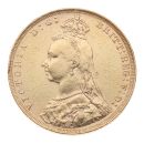 1890 Victoria Jubilee Head UK Full Sovereign Coin