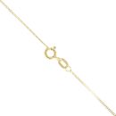 9ct Yellow Gold 0.05ct Diamond and Tanzanite Cross Pendant and Chain 18"