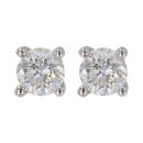 18ct White Gold 0.60ct Brilliant Cut Diamond Solitaire Stud Earrings