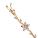 14ct Yellow and White Gold Flower Bracelet 7.5"