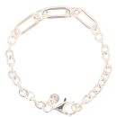 Sterling Silver Rolo Paper link Bracelet 7.5" By Icesia