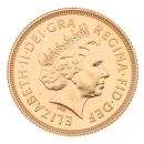 2001 Elizabeth II Fourth Portrait UK Full Sovereign Coin