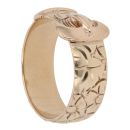 9ct Yellow Gold Patterned Buckle Ring