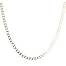 9ct Yellow Gold Square Curb Chain 24"