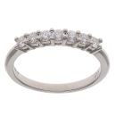 Platinum 0.33ct Brilliant Cut Diamond Seven Stone Eternity Ring