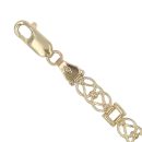 9ct Yellow Gold Celtic Fancy Bracelet 7"