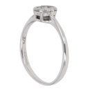 9ct White Gold 0.25ct Brilliant Cut Diamond Daisy Cluster Ring