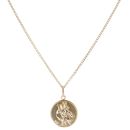 9ct Yellow Gold St George Pendant and Chain 20"