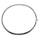 9ct White Gold 0.11ct Brilliant Cut Diamond Bangle