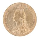 1891 Victoria Jubilee Head UK Full Sovereign Coin