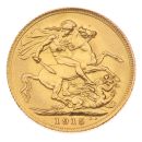 1915 George V Large Head UK Full Sovereign Coin