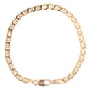9ct Yellow Gold Curb Fancy Bracelet 7.5"