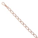 9ct Rose Gold Albert T-Bar Bracelet 8"