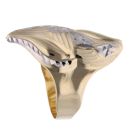 14ct Yellow And White Gold Patterned Ring