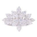 18ct White Gold 1.40ct Diamond Cluster Ring