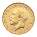 1925 George V Large Head South Africa Half Sovereign Coin