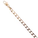 9ct Yellow Gold Square Curb ID Bracelet 8"