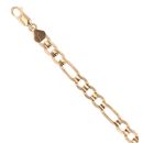 9ct Yellow Gold Figaro Bracelet 7.5"