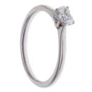 18ct White Gold 0.40ct Heart Cut Diamond Solitaire Ring