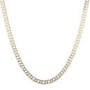 9ct Yellow Gold Double Curb Chain 22"