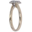 9ct Yellow Gold 0.45ct Brilliant Cut Diamond Cluster Ring