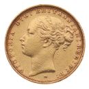 1886 Victoria Young Head UK Full Sovereign Coin