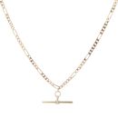 9ct Yellow Gold Figaro T-Bar Chain 20"