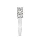 9ct White Gold 2.50ct Princess Cut Lab Grown Diamond Five Stone Bridal Ring Lab Grown