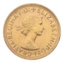 1966 Elizabeth II First Portrait UK Full Sovereign Coin