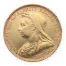 1893 Victoria Old Head UK Full Sovereign Coin