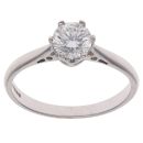 18ct White Gold 0.75ct Brilliant Cut Diamond Solitaire Ring