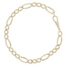 9ct Yellow Gold Figaro Bracelet 9"