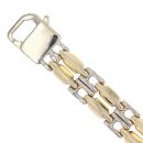 18ct Yellow and White Gold Fancy Bracelet 8"