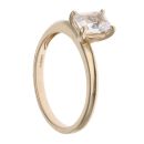 9ct Yellow Gold Cubic Zirconia Single Stone Ring