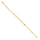22ct Yellow Gold Floral Garland Bracelet 7"