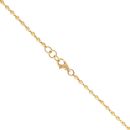 22ct Yellow Gold Diamond Cut Knitted Bead Chain 18"