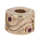 14ct Yellow Gold Pandora Ruby Babbling Brook Clip Charm